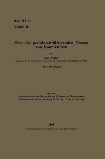 Couverture_Über die pseudorektifizierenden Torsen von Raumkurven