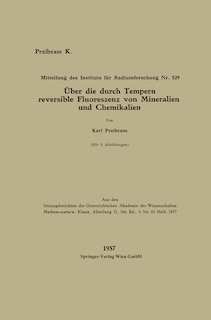 Front cover_Über die durch Tempern reversible Fluoreszenz von Mineralien und Chemikalien