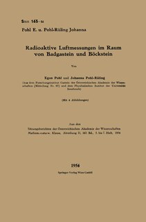 Couverture_Radioaktive Luftmessungen im Raum von Badgastein und Böckstein