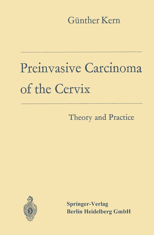 Couverture_Preinvasive Carcinoma of the Cervix