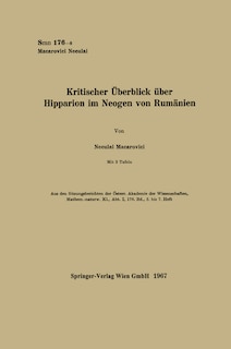 Front cover_Kritischer Überblick über Hipparion im Neogen von Rumänien