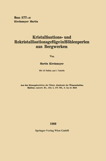 Front cover_Kristallisations- und Rekristallisationsgefüge in Höhlenperlen aus Bergwerken