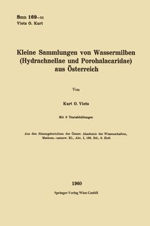 Couverture_Kleine Sammlungen von Wassermilben (Hydrachnellae und Porohalacaridae) aus Österreich