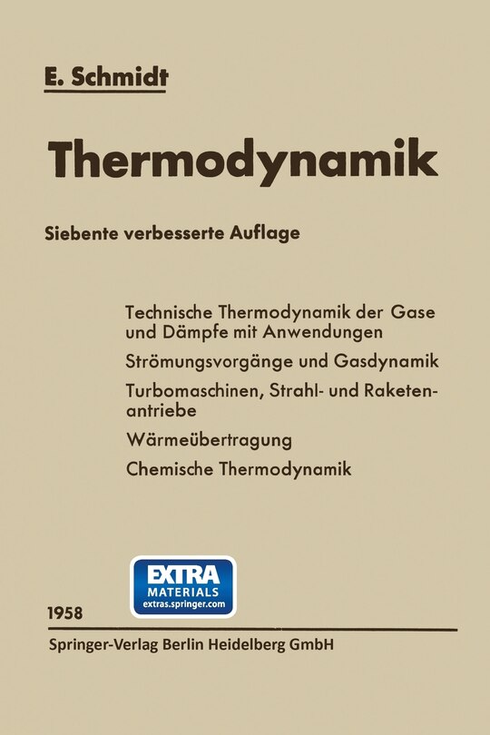 Front cover_Einführung in die Technische Thermodynamik und in die Grundlagen der chemischen Thermodynamik