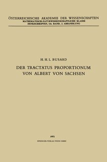 Front cover_Der Tractatus Proportionum von Albert von Sachsen