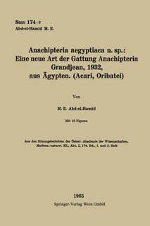 Front cover_Anachipteria aegyptiaca n. sp.