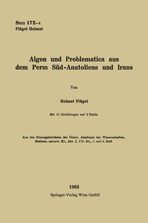 Front cover_Algen und Problematica aus dem Perm S&uuml;d-Anatoliens und Irans