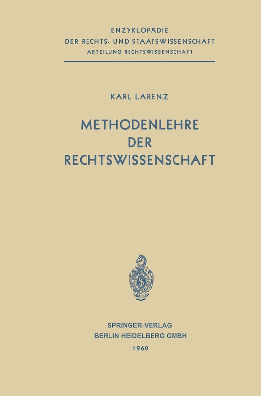 Couverture_Methodenlehre der Rechtswissenschaft