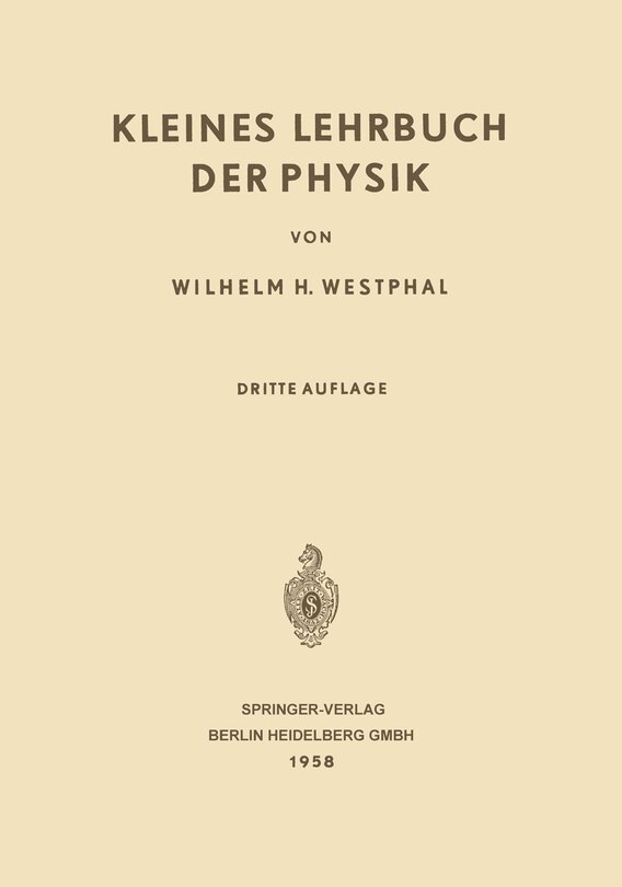 Couverture_Kleines Lehrbuch der Physik