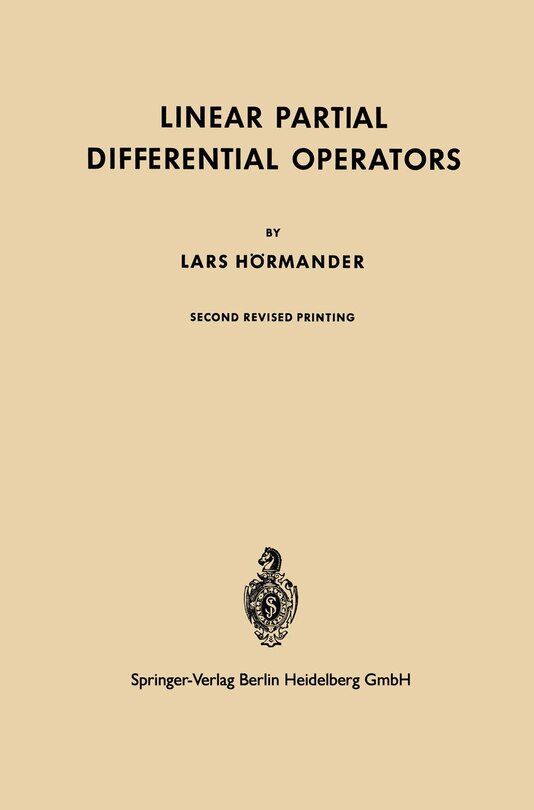 Front cover_Linear Partial Differential Operators