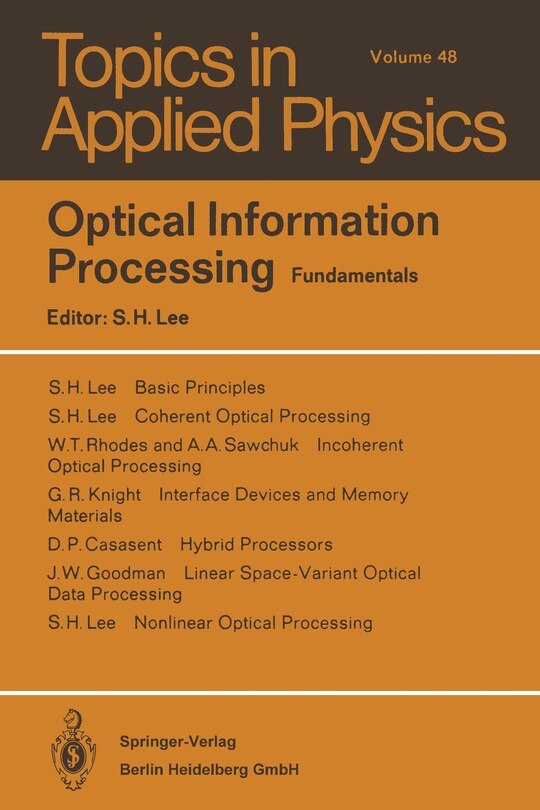 Couverture_Optical Information Processing