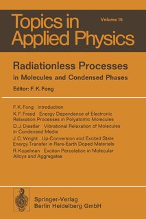 Front cover_Radiationless Processes