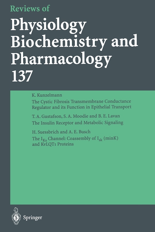 Front cover_Reviews of Physiology, Biochemistry and Pharmacology