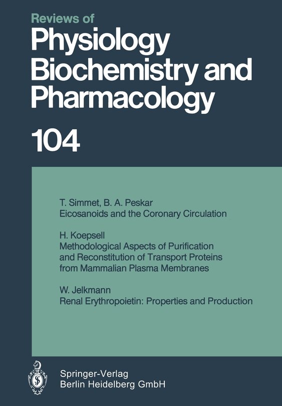 Couverture_Reviews of Physiology, Biochemistry and Pharmacology