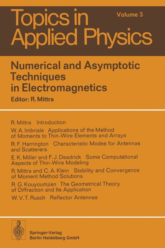 Front cover_Numerical and Asymptotic Techniques in Electromagnetics