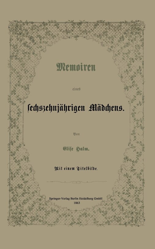Couverture_Memoiren eines sechszehnjährigen Mädchens