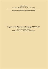 Report Of Algorithmic Language Algol 68