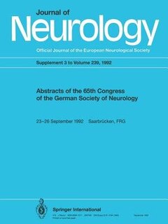 Abstracts Of The 65th Congress Of The German Society Of Neurology
