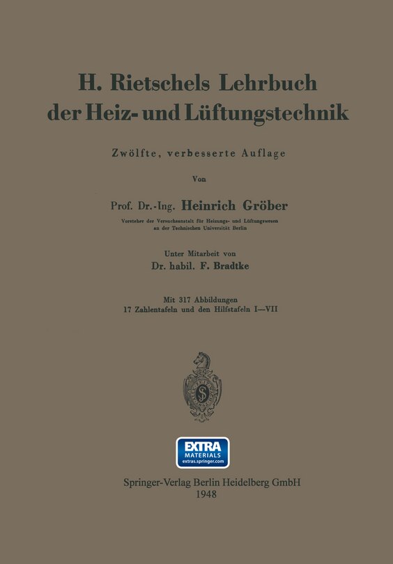 Front cover_H. Rietschels Lehrbuch der Heiz- und Lüftungstechnik