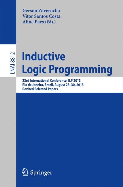 Couverture_Inductive Logic Programming