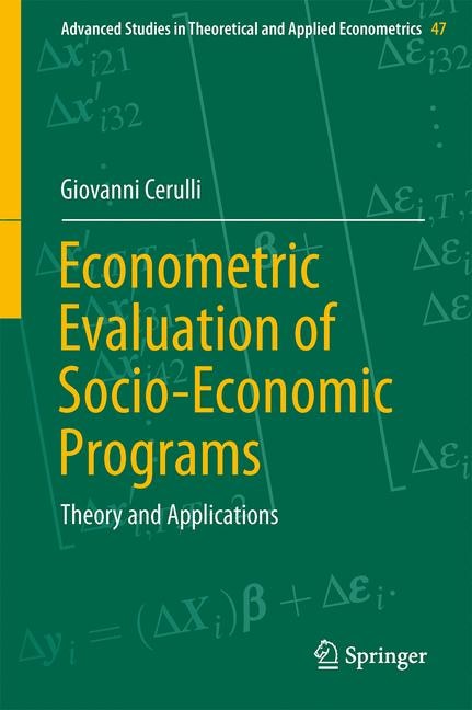 Couverture_Econometric Evaluation of Socio-Economic Programs