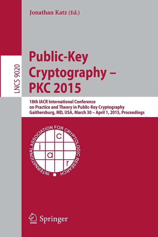 Couverture_Public-Key Cryptography - PKC 2015