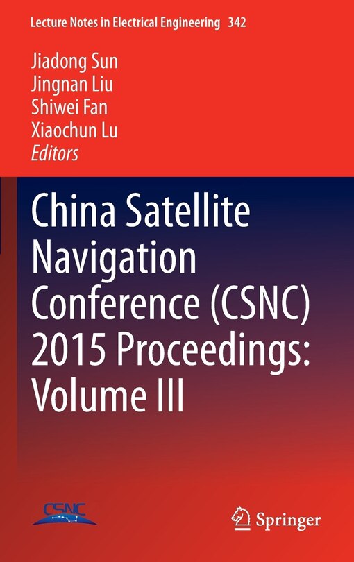 Front cover_China Satellite Navigation Conference (csnc) 2015 Proceedings