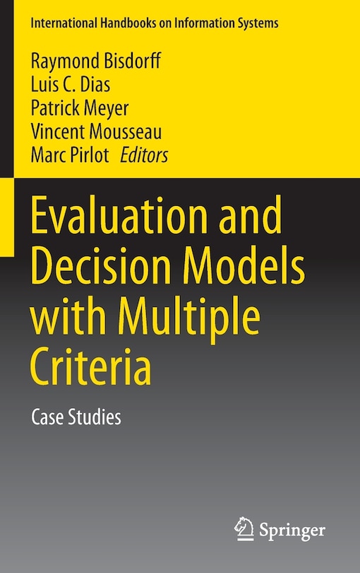 Couverture_Evaluation and Decision Models with Multiple Criteria