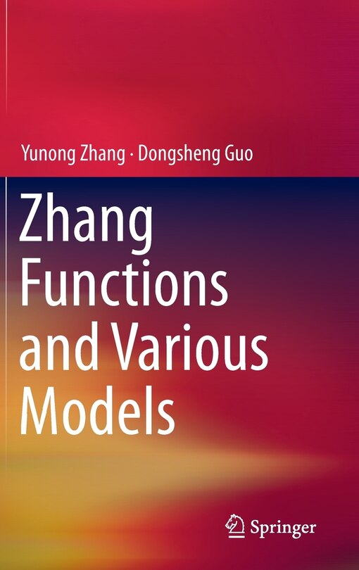 Front cover_Zhang Functions and Various Models