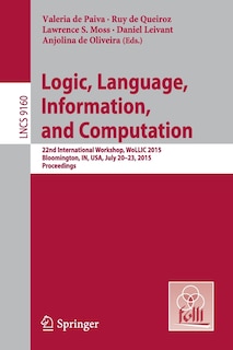 Front cover_Logic, Language, Information, And Computation