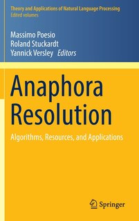 Couverture_Anaphora Resolution