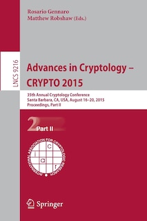 Front cover_Advances In Cryptology - Crypto 2015