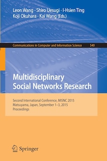 Front cover_Multidisciplinary Social Networks Research