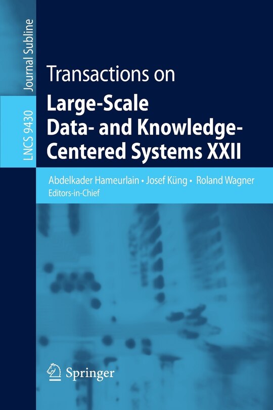 Front cover_Transactions on Large-Scale Data- and Knowledge-Centered Systems XXII