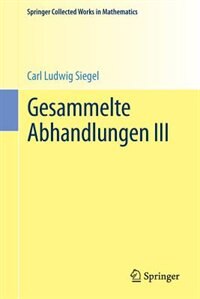 Couverture_Gesammelte Abhandlungen III
