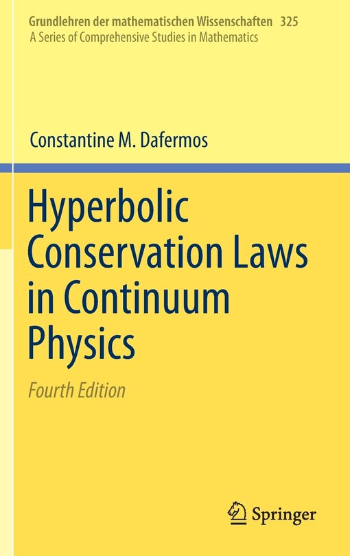 Front cover_Hyperbolic Conservation Laws In Continuum Physics
