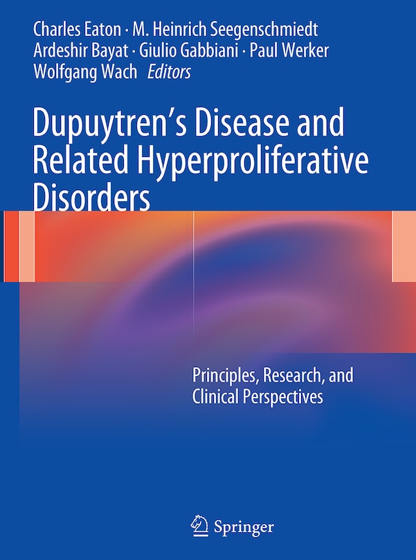 Couverture_Dupuytren's Disease And Related Hyperproliferative Disorders