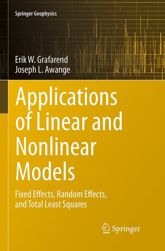 Front cover_Applications Of Linear And Nonlinear Models