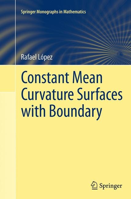 Front cover_Constant Mean Curvature Surfaces With Boundary