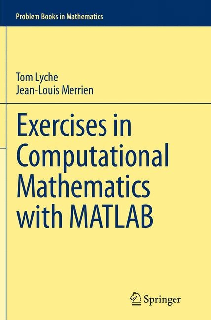 Couverture_Exercises In Computational Mathematics With Matlab