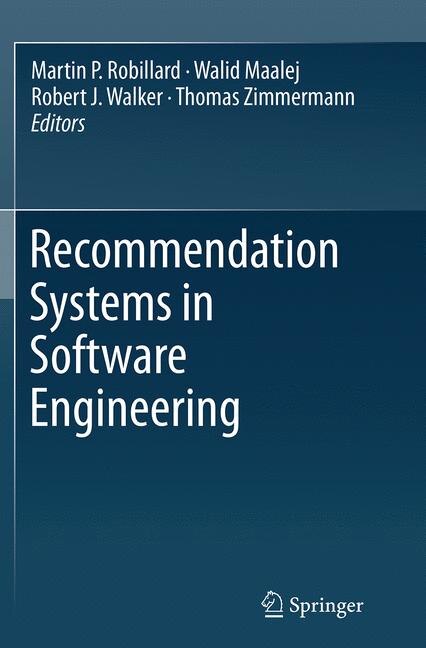 Front cover_Recommendation Systems In Software Engineering