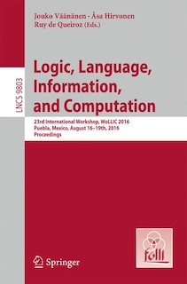 Front cover_Logic, Language, Information, And Computation