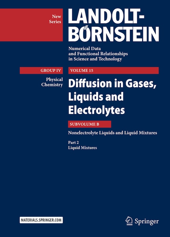Front cover_Diffusion In Gases, Liquids And Electrolytes
