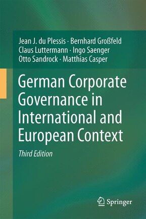 German Corporate Governance In International And European Context