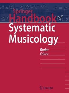 Couverture_Springer Handbook Of Systematic Musicology
