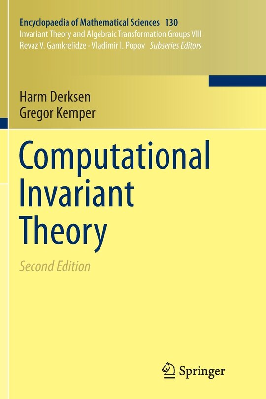 Front cover_Computational Invariant Theory
