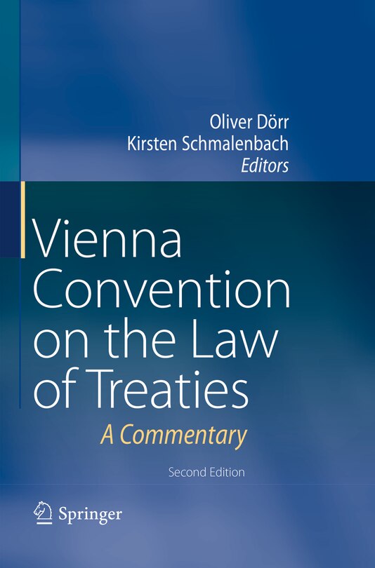 Front cover_Vienna Convention On The Law Of Treaties