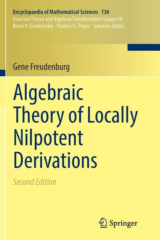 Couverture_Algebraic Theory of Locally Nilpotent Derivations