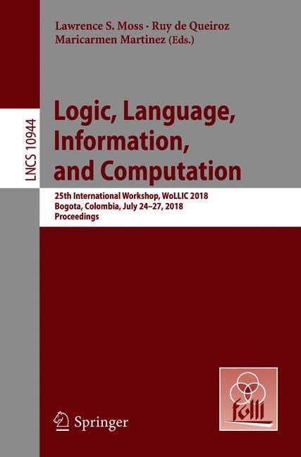 Front cover_Logic, Language, Information, And Computation