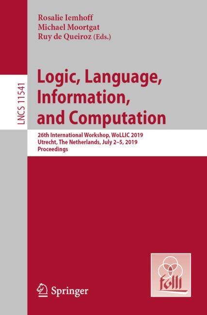 Front cover_Logic, Language, Information, And Computation